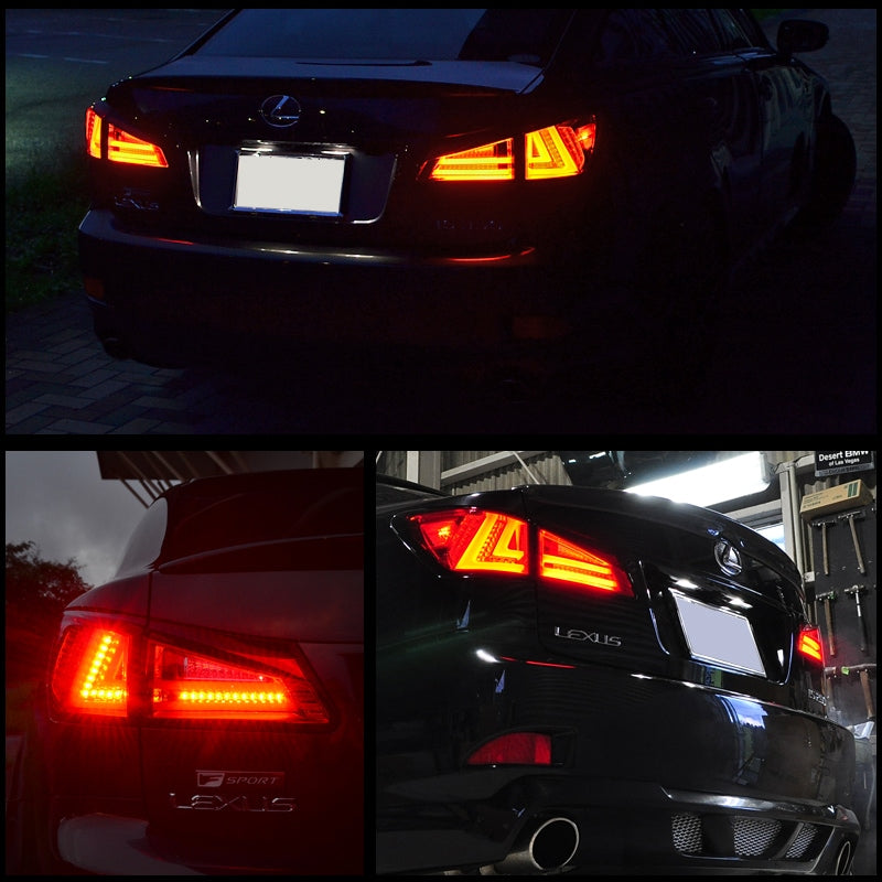 LEXUS 20系 IS / ISF 高輝度LED 現行ルック ファイバーLEDテール V1 インナーレッド / クリアー — image 10