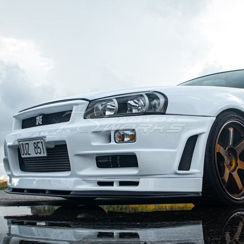 R34 スカイライン 前期用 HR34 ER34 ENR34 BNR34 クリスタル フロントウインカーランプ クリアー — image 5