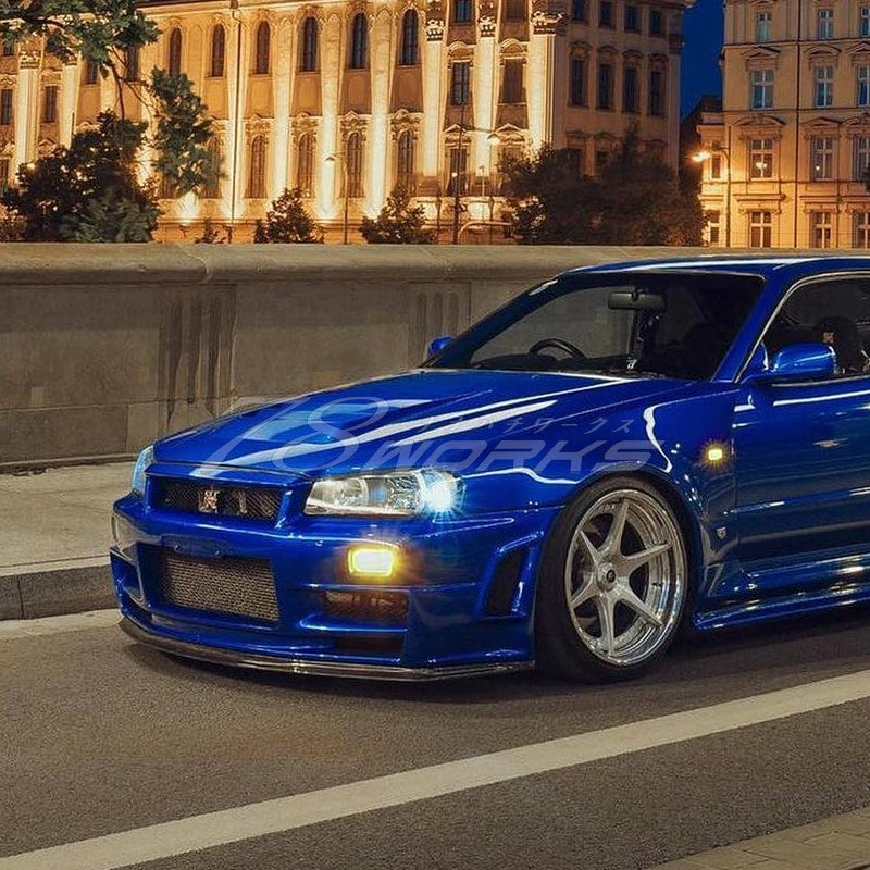 R34 スカイライン 前期用 HR34 ER34 ENR34 BNR34 クリスタル フロントウインカーランプ クリアー — image 6