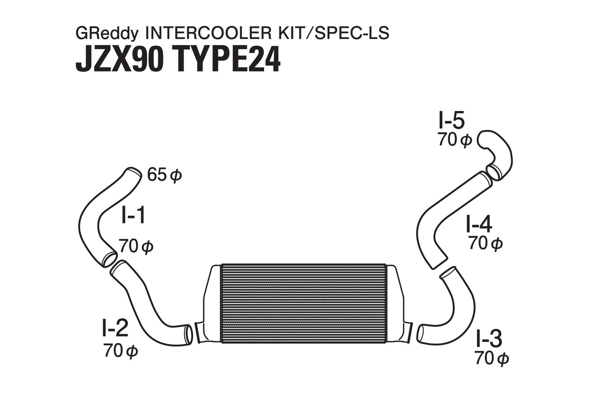 GREDDY INTERCOOLER KIT T-24F JZX90 - (12010209) — image 2