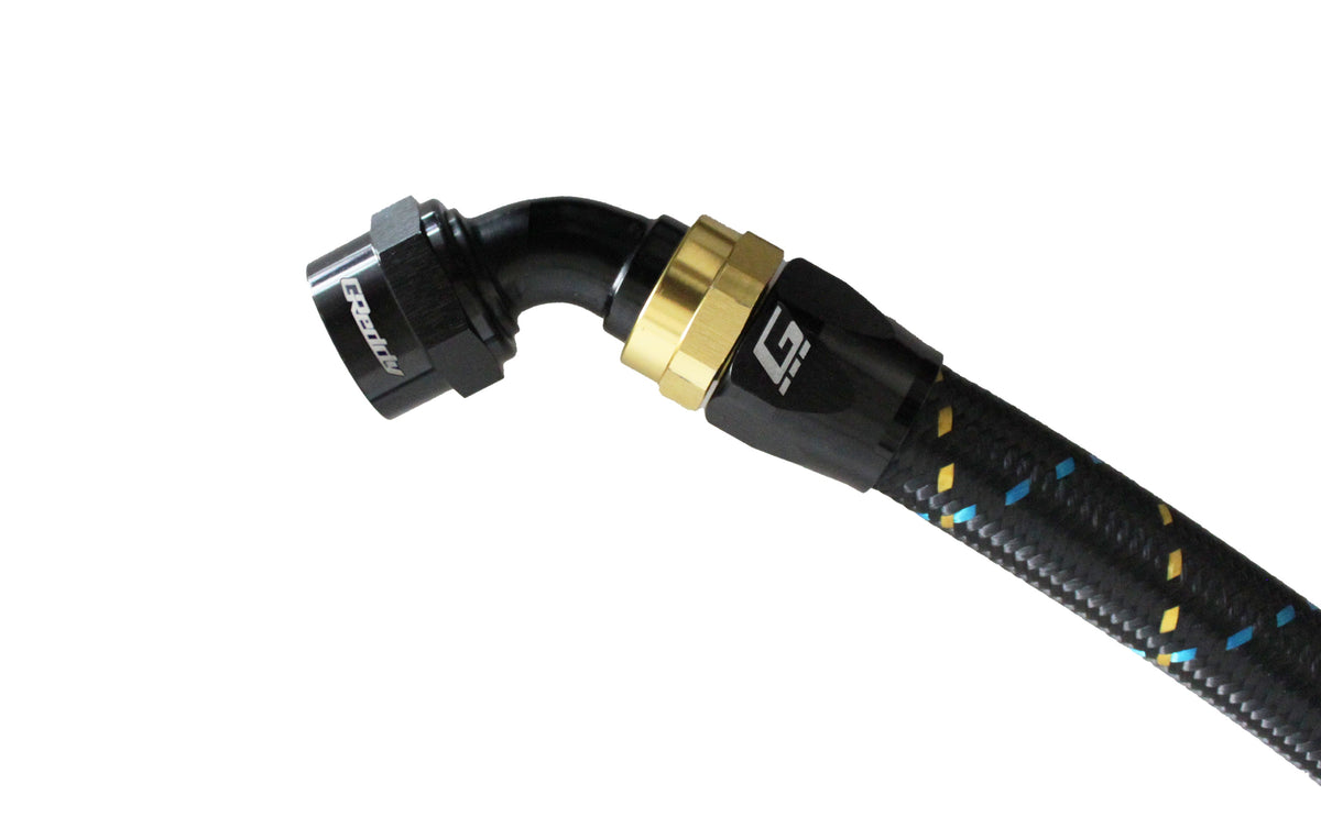 GReddy -08 AN Swivel Hose Ends - Black / Gold — image 13