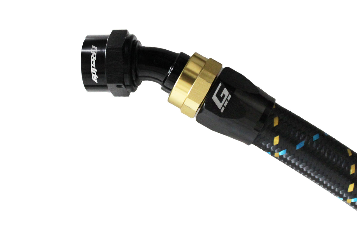 GReddy -10 AN Swivel Hose Ends - Black / Gold — image 15