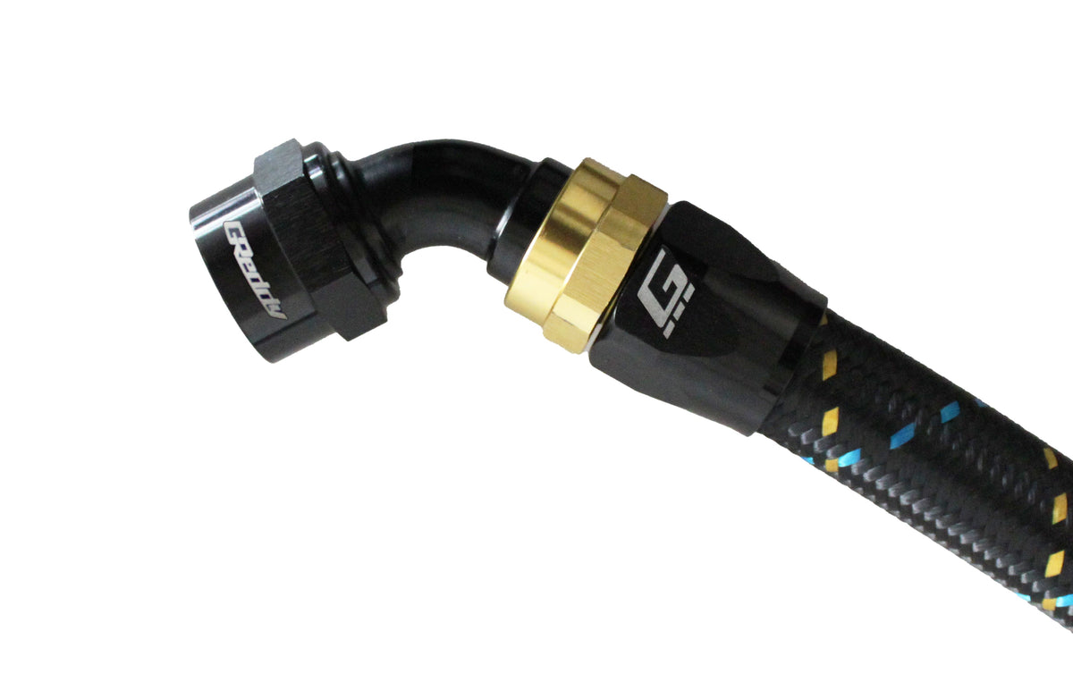 GReddy -10 AN Swivel Hose Ends - Black / Gold — image 13