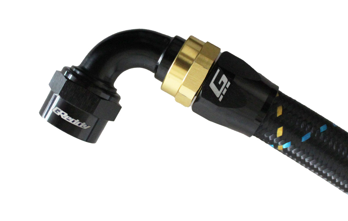 GReddy -12 AN Swivel Hose Ends - Black / Gold — image 12