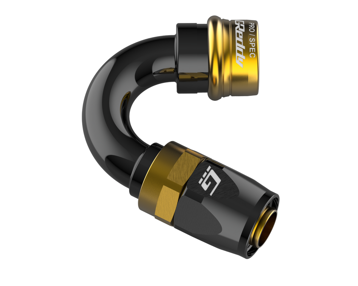 GReddy PRO/SPEC -04 Quick-Release Swivel Hose Ends - Black / Gold — image 8