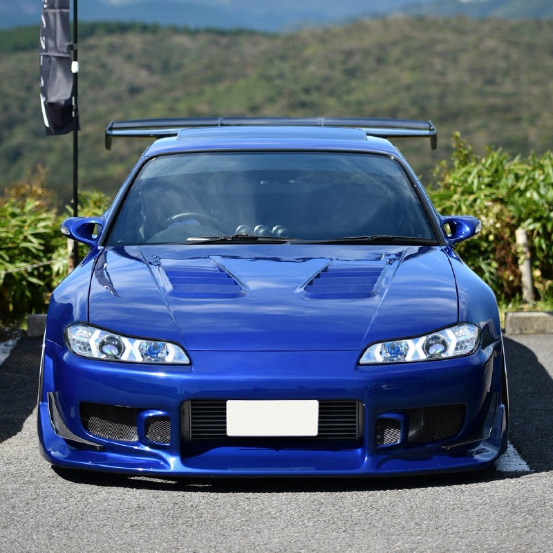 S15 シルビア / ヴァリエッタ 次世代 イカリング ファイバーLEDヘッドライト V4 クローム — image 9