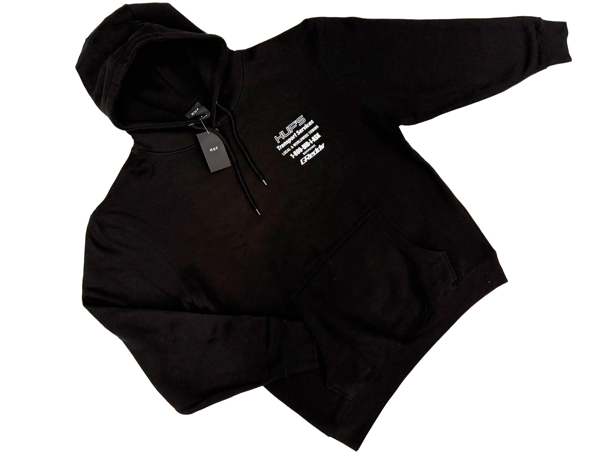 HUF x GReddy Tow Pullover Hood - Black — image 2