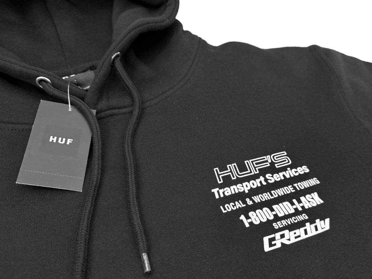 HUF x GReddy Tow Pullover Hood - Black — image 3
