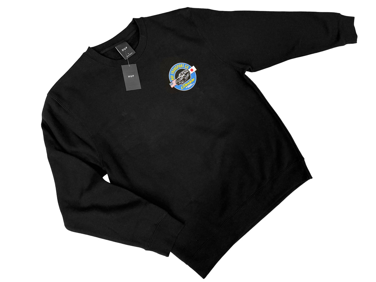 HUF x GReddy Transport Crewneck - Black — image 2