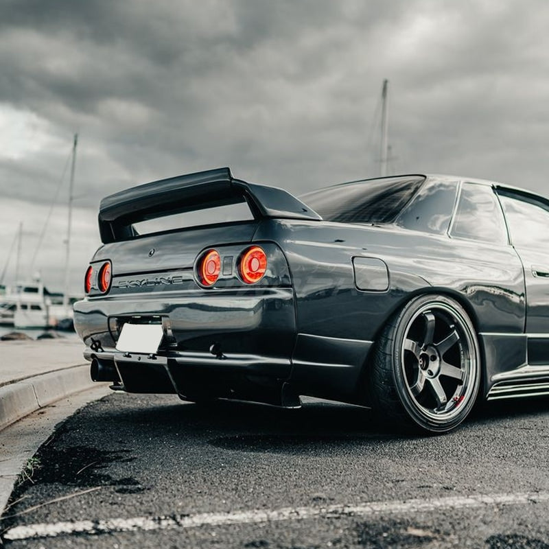 R32 スカイライン GTS GT-R 2D クーペ用 待望のファイバーリング仕様 LEDテールランプ V2 レッドクリアー — image 11
