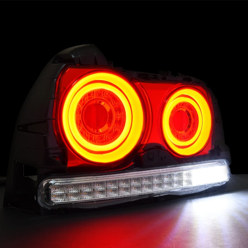 R34 スカイライン 4D セダン用 ENR34 ER34 HR34 ファイバー LEDテールランプ オールクリアー — image 11