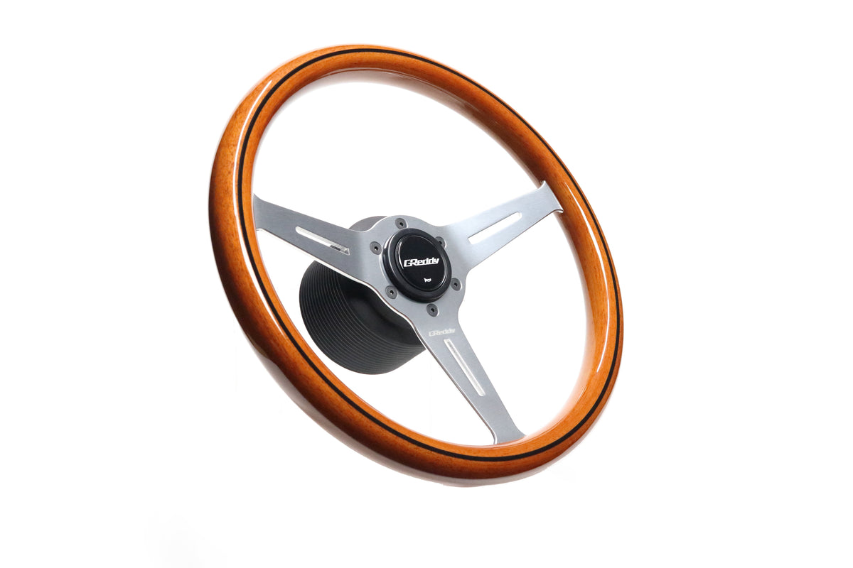 GREDDY WOOD STEERING WHEEL - LIGHT FINISH MED DISH - (16600008) — image 3