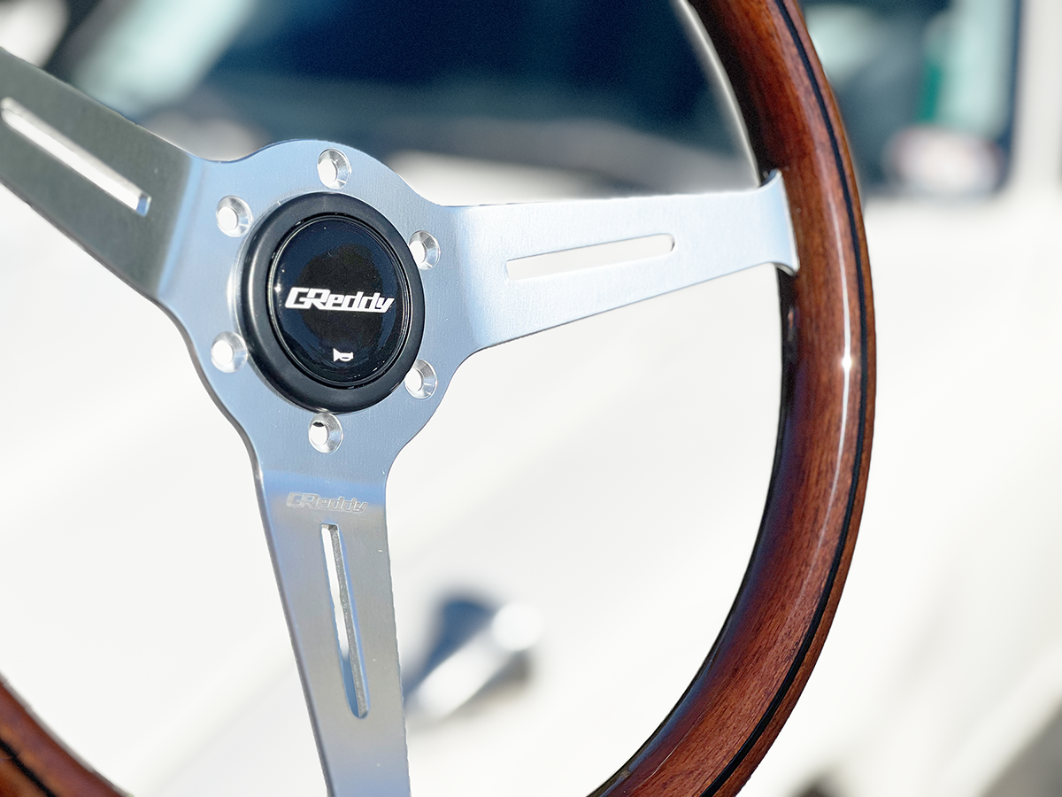 GREDDY WOOD STEERING WHEEL - DARK FINISH MED DISH - (16600009) — image 2