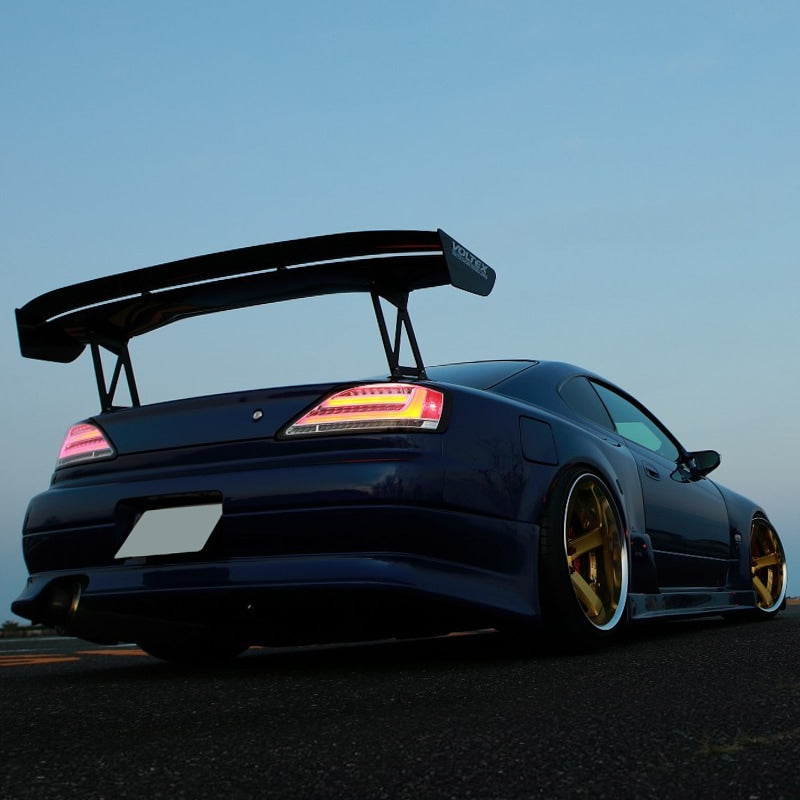S15 シルビア / ヴァリエッタ 流れるウインカー サイドマーカー付き ファイバーLEDテールランプ クリアー オールクリアー フルクリアー — image 13