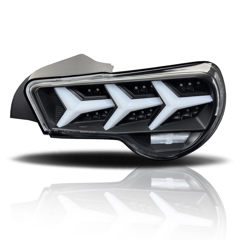 86 / BRZ / FRS NEWカラー 流れるウインカー ファイバーLEDテールランプ V3 ブラック / クリアー — image 6