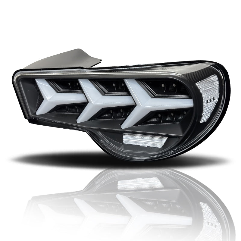 86 / BRZ / FRS NEWカラー 流れるウインカー ファイバーLEDテールランプ V3 ブラック / クリアー — image 7