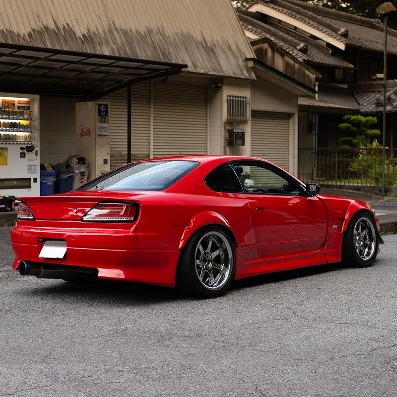 S15 シルビア / ヴァリエッタ 流れるウインカー サイドマーカー付き ファイバーLEDテールランプ インナーレッド — image 7