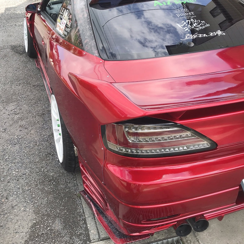 S15 シルビア / ヴァリエッタ 流れるウインカー サイドマーカー付き ファイバーLEDテールランプ スモーク — image 10