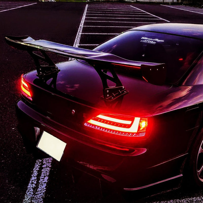 S15 シルビア / ヴァリエッタ 流れるウインカー サイドマーカー付き ファイバーLEDテールランプ クリアー オールクリアー フルクリアー — image 16