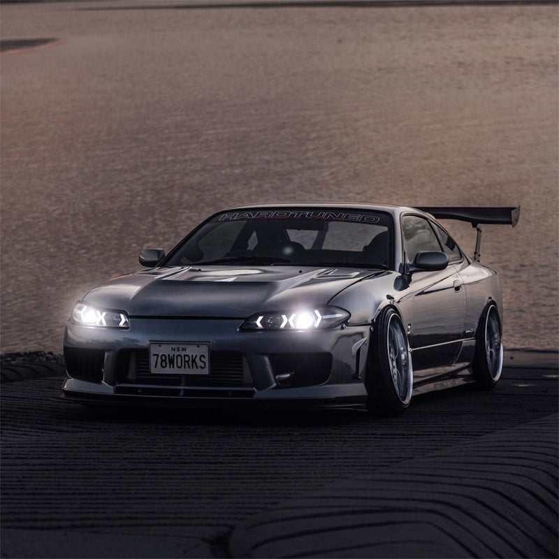 S15 シルビア / ヴァリエッタ LEDロービームモデル ファイバーLEDヘッドライト V5 ブラック — image 12