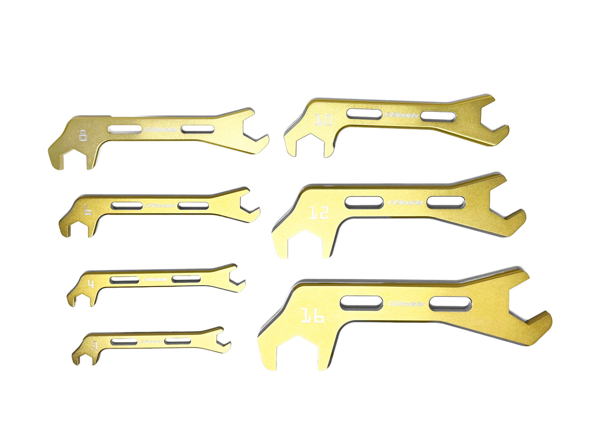 GReddy Angled AN Wrenches - Gold Anodized — image 7