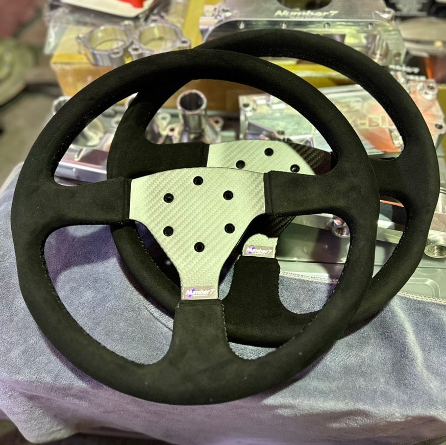 34φ(340mm) Dry carbon steering wheel without horn button 34φ(340mm) — image 1