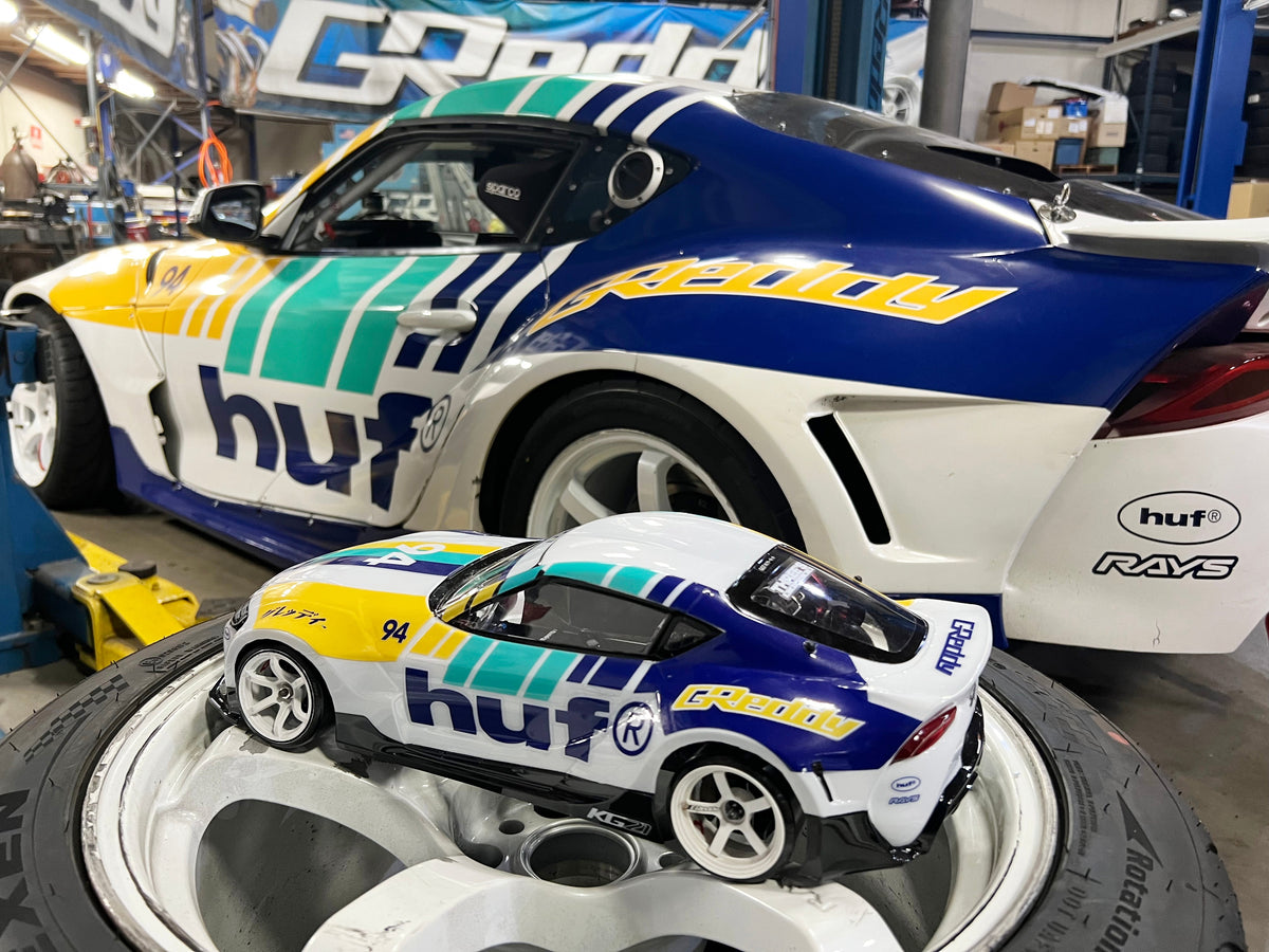 HUF x GReddy Yokomo Pandem A90 GR Supra 1/10 RC Body (clear) - (limited release) — image 6