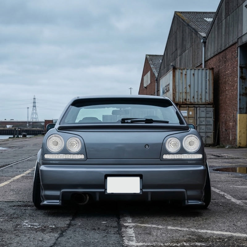 R34 スカイライン 4D セダン用 ENR34 ER34 HR34 ファイバー LEDテールランプ オールクリアー — image 14