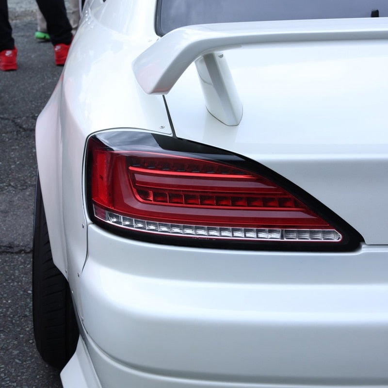 S15 シルビア / ヴァリエッタ 流れるウインカー サイドマーカー付き ファイバーLEDテールランプ インナーレッド — image 10