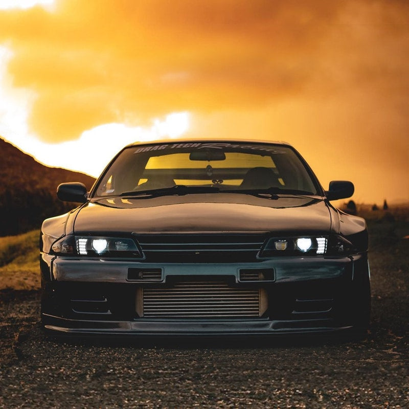 R32 スカイライン GTS GT-R 高輝度LED 4灯仕様 フルLEDヘッドライト ブラック — image 14