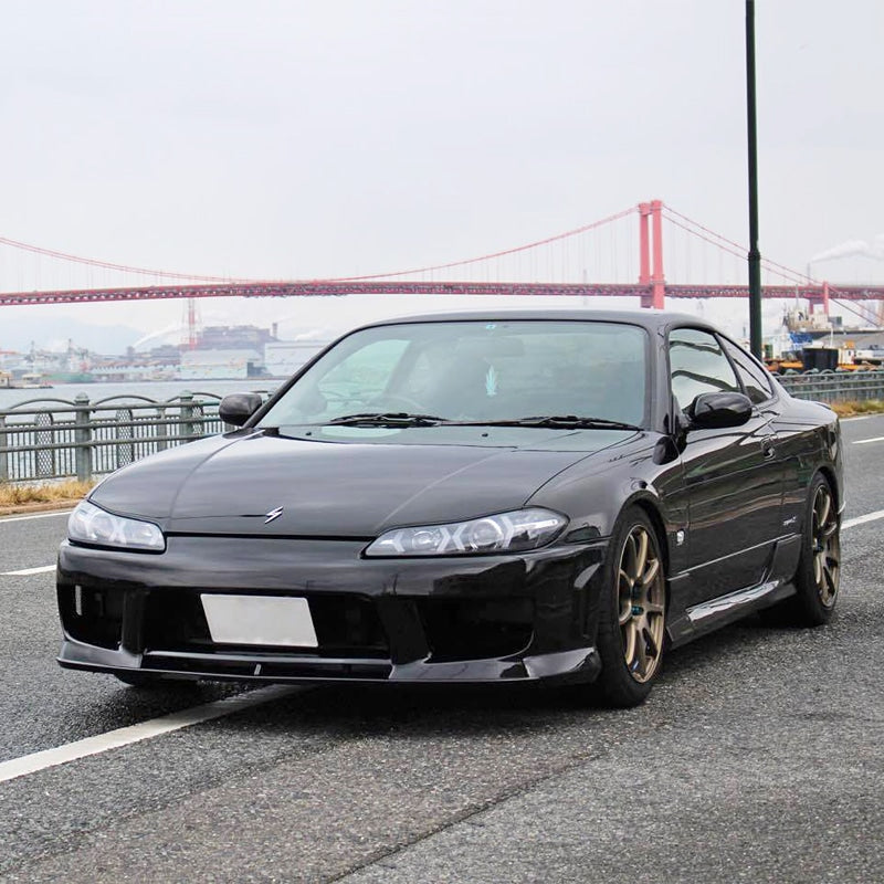 S15 シルビア / ヴァリエッタ 次世代 イカリング ファイバーLEDヘッドライト V4 ブラック — image 7