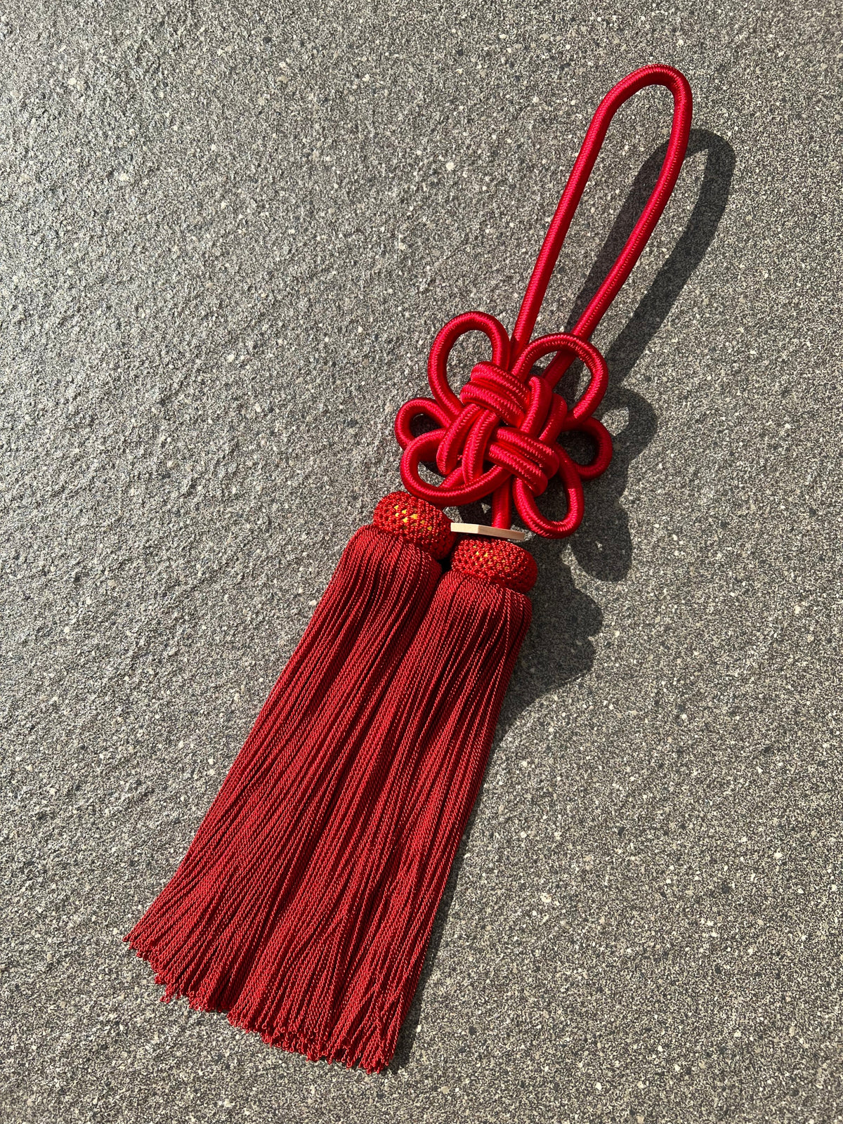 Tassel Chrysanthemum-Knot Large Size Red — image 2