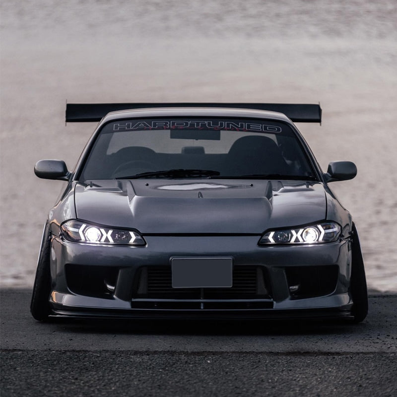 S15 シルビア / ヴァリエッタ 次世代 イカリング ファイバーLEDヘッドライト V4 ブラック — image 17
