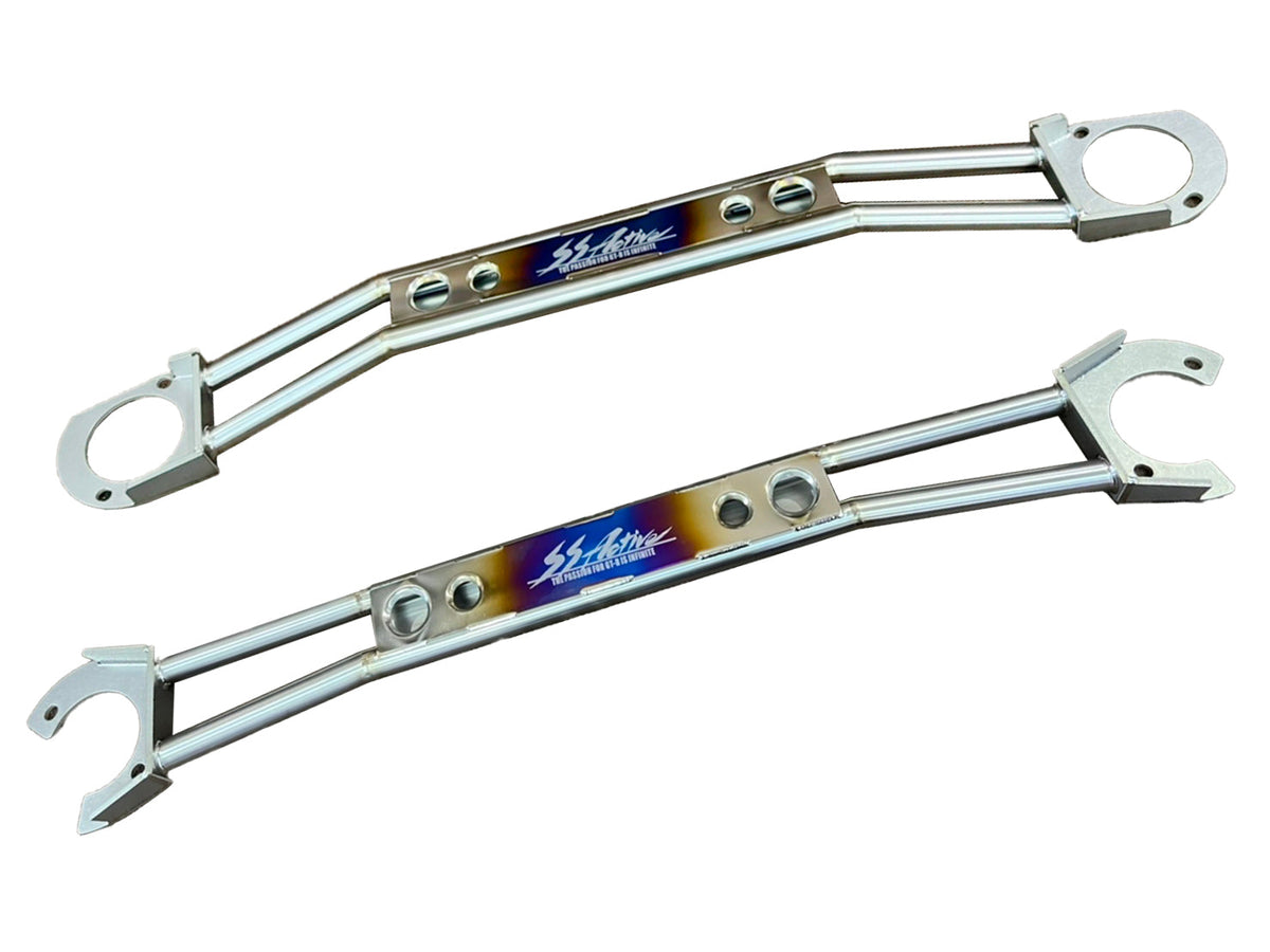 Garage Active "SS Active" Titanium Front Tower Bar(s) - (R32/R33/R34) — image 6
