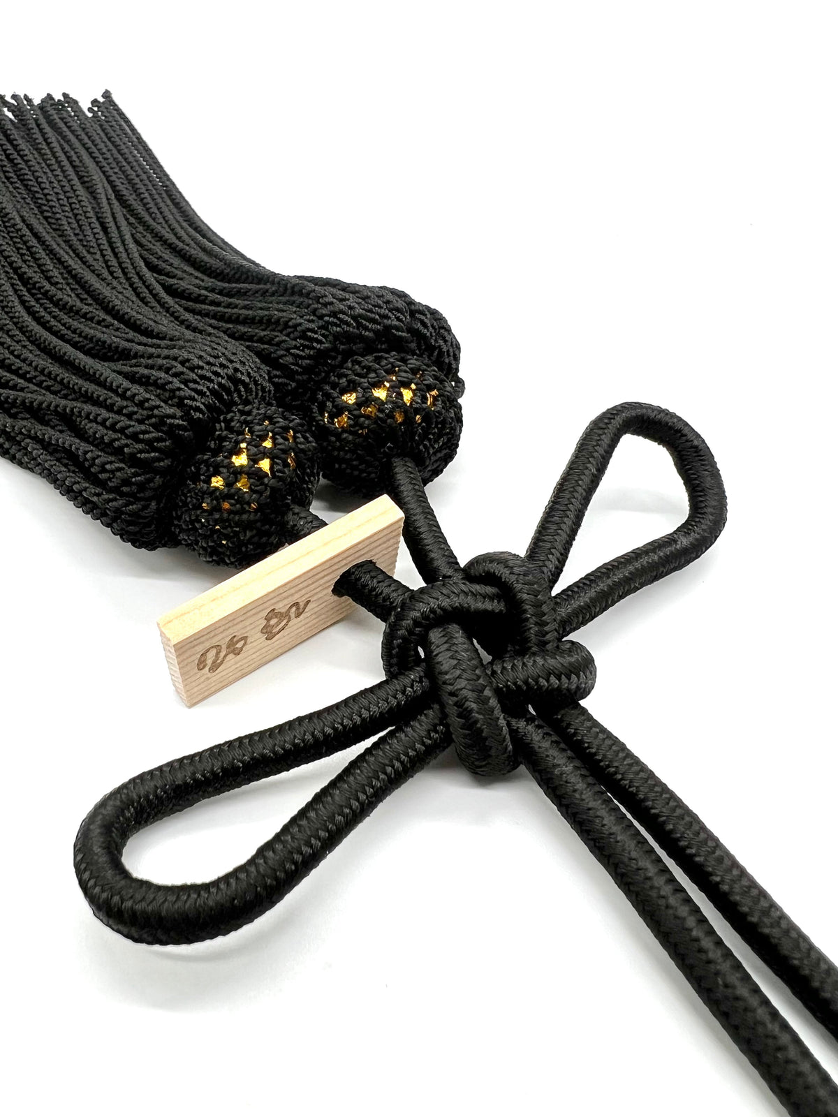 Tassel Agemaki Knot Medium Size Black — image 3