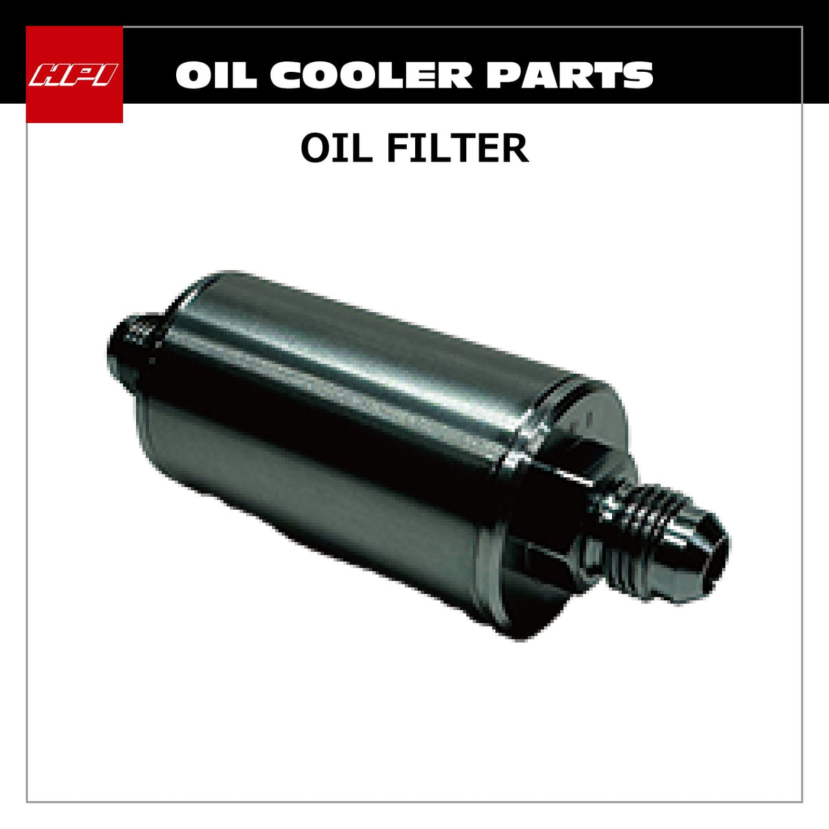 HPI Oil Filter — Gear Cooler Spec, Ø36 × 95 mm, AN6 — image 1