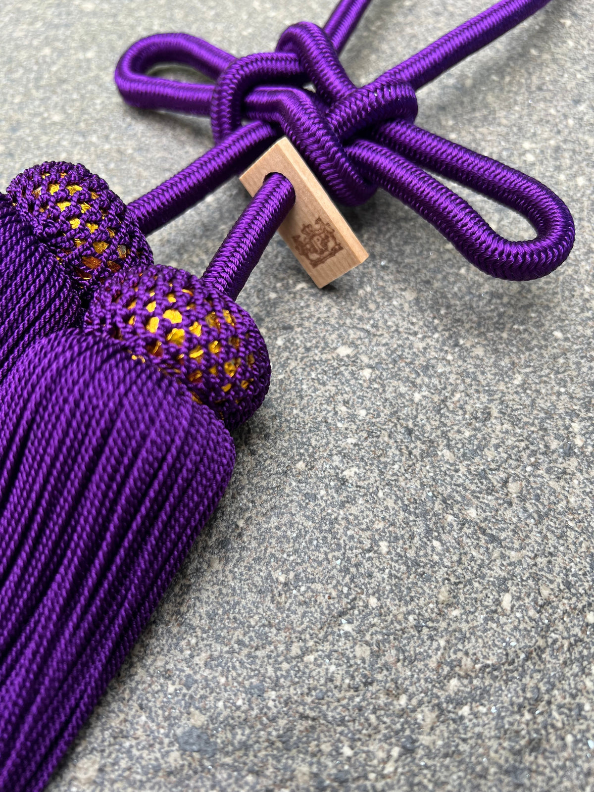 Tassel Agemaki Knot Large Size Purple — image 1