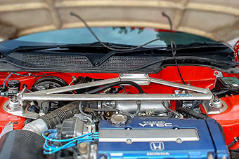 Strut Tower BAR /Aluminium /Front /Type II(MCS) - HONDA CIVIC EK4
