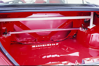 Strut Tower BAR /Aluminium /Rear /Type R - MITSUBISHI LANCER Evolution IV to VI(TM) CN9A/CP9A — image 2
