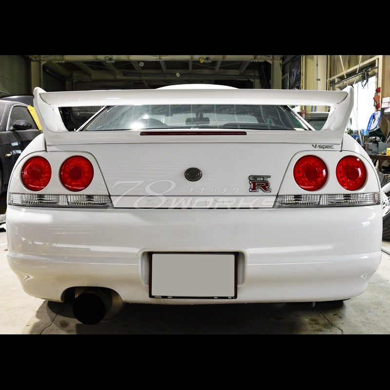 R33 スカイライン GTS GT-R 2D クーペ用 最新 ファイバーリング仕様 LEDテールランプ V2 レッドクリアー — image 5