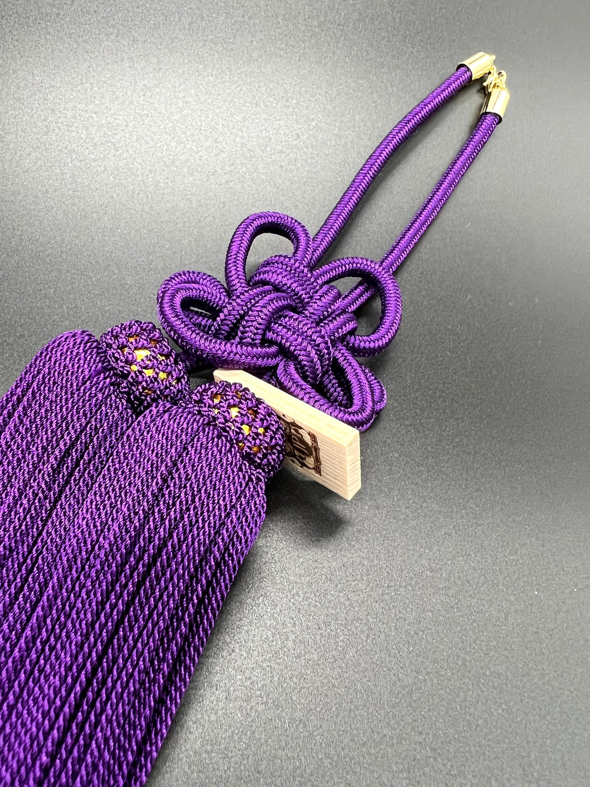 Tassel Chrysanthemum-Knot Medium Size Purple — image 2