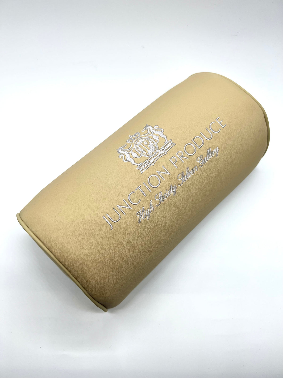 Script-Style Neck Pad Beige × Silver — image 1