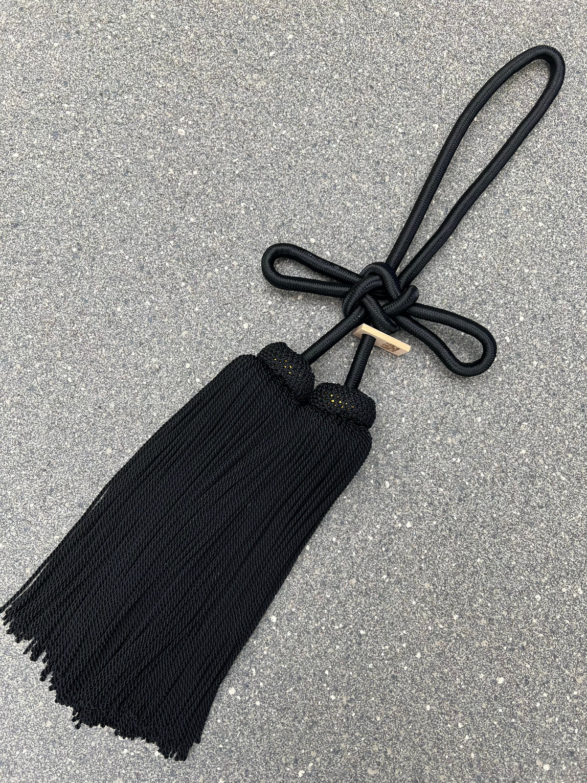 Tassel Agemaki Knot Large Size Black — image 2