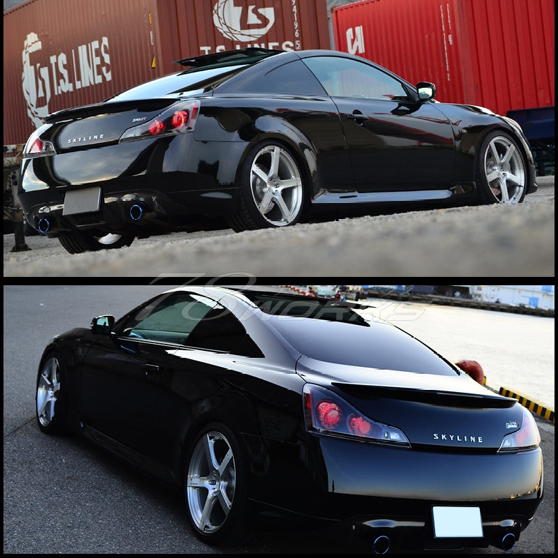 V36 G37 スカイラインクーペ USで大人気モデル LEDテールランプ V1 クリアー / ブラック — image 8