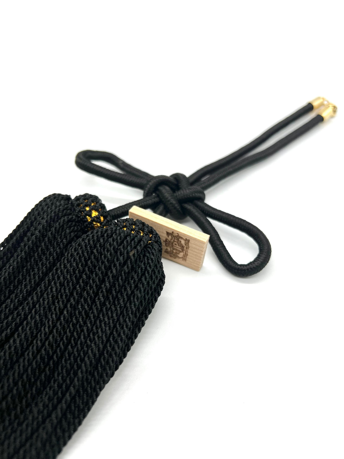 Tassel Agemaki Knot Medium Size Black — image 2