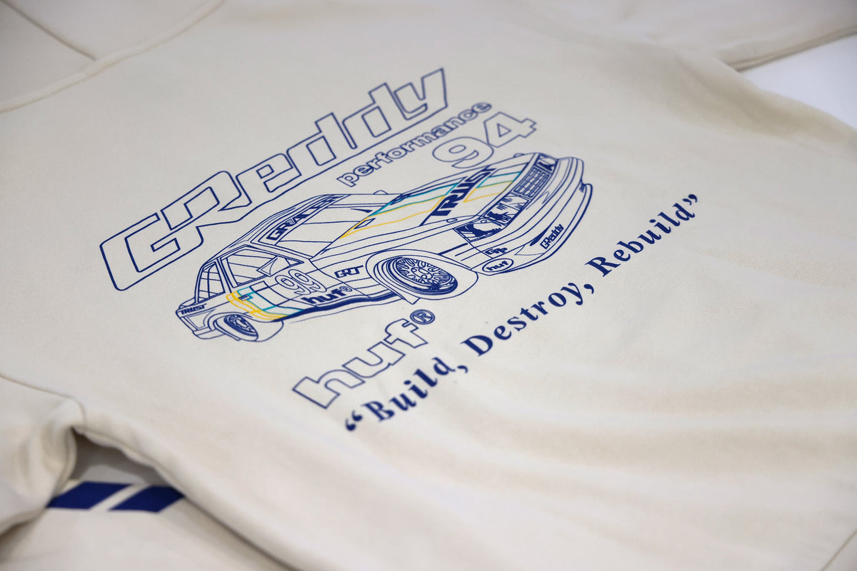 GReddy x HUF Retro Mod Hood - Ivory — image 5