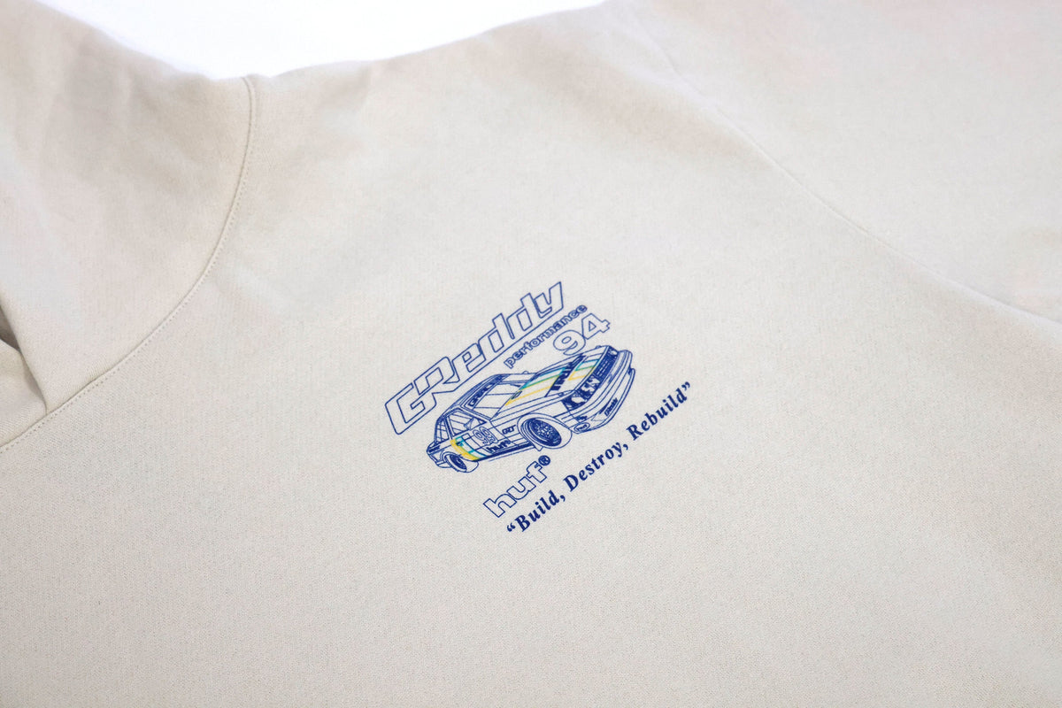GReddy x HUF Retro Mod Hood - Ivory — image 4