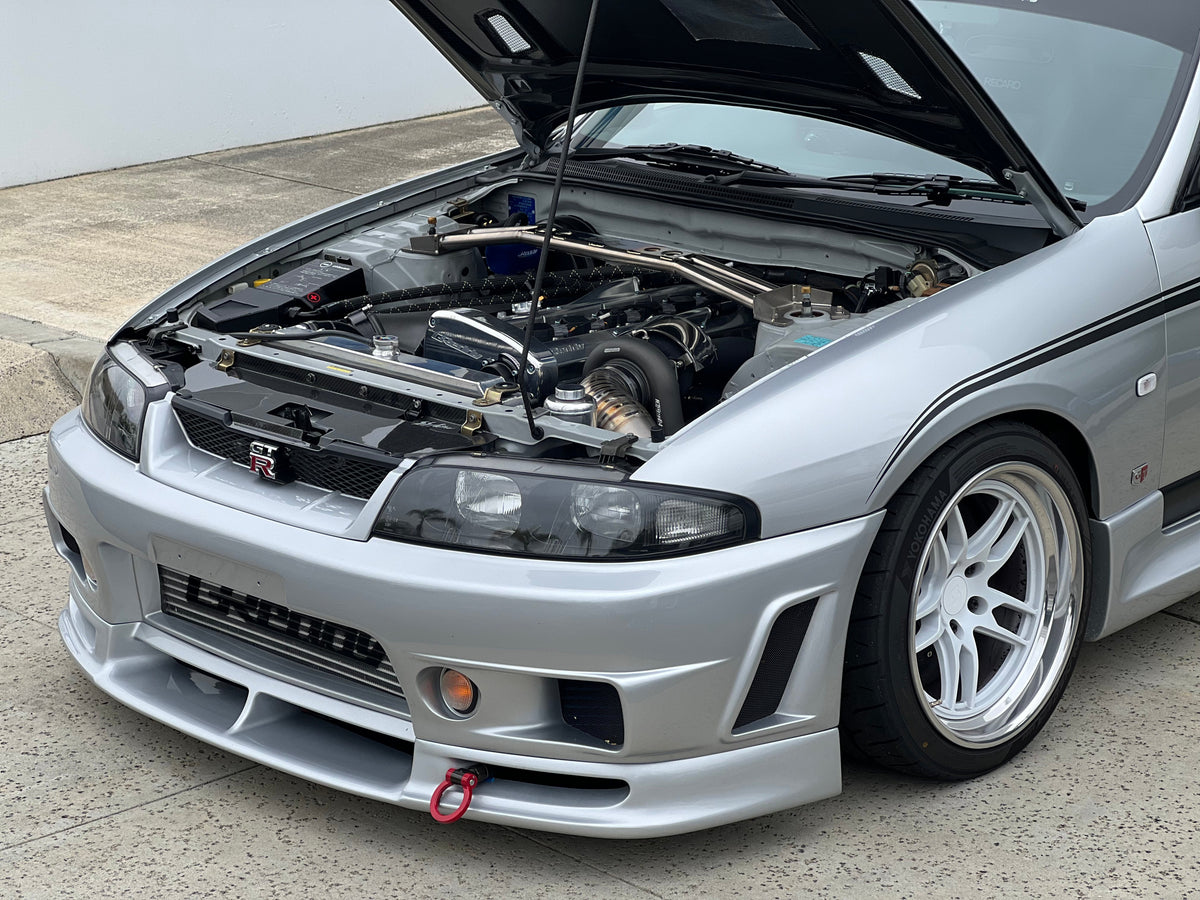 Garage Active "SS Active" Titanium Front Tower Bar(s) - (R32/R33/R34) — image 7