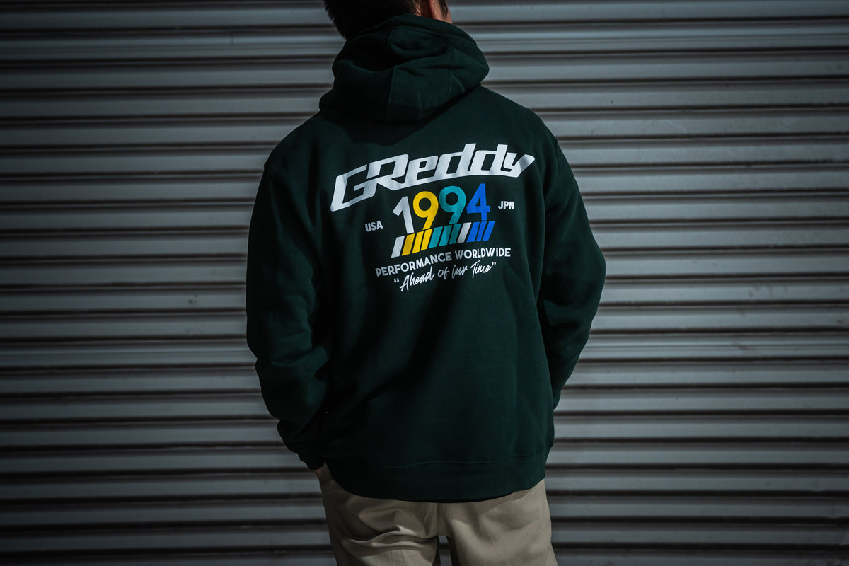 GReddy "94" Pullover Hood - Sports Green — image 6