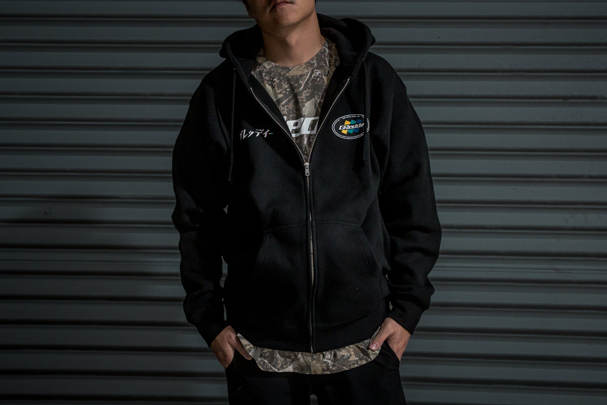 GReddy Total Tune-Up Zip Hood - Black — image 5